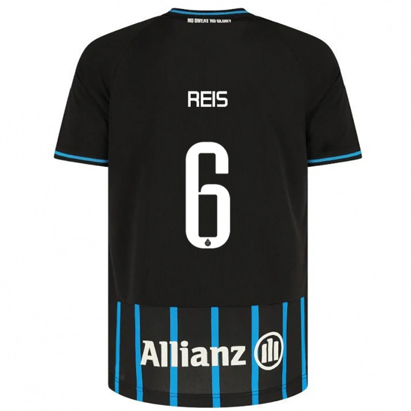 Danxen Men Ludovit Reis #6 Black Blue Home Jersey 2025/26 T-Shirt