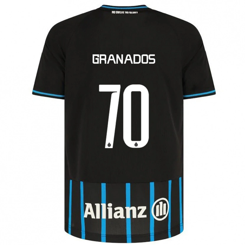 Danxen Men Alejandro Granados #70 Black Blue Home Jersey 2025/26 T-Shirt
