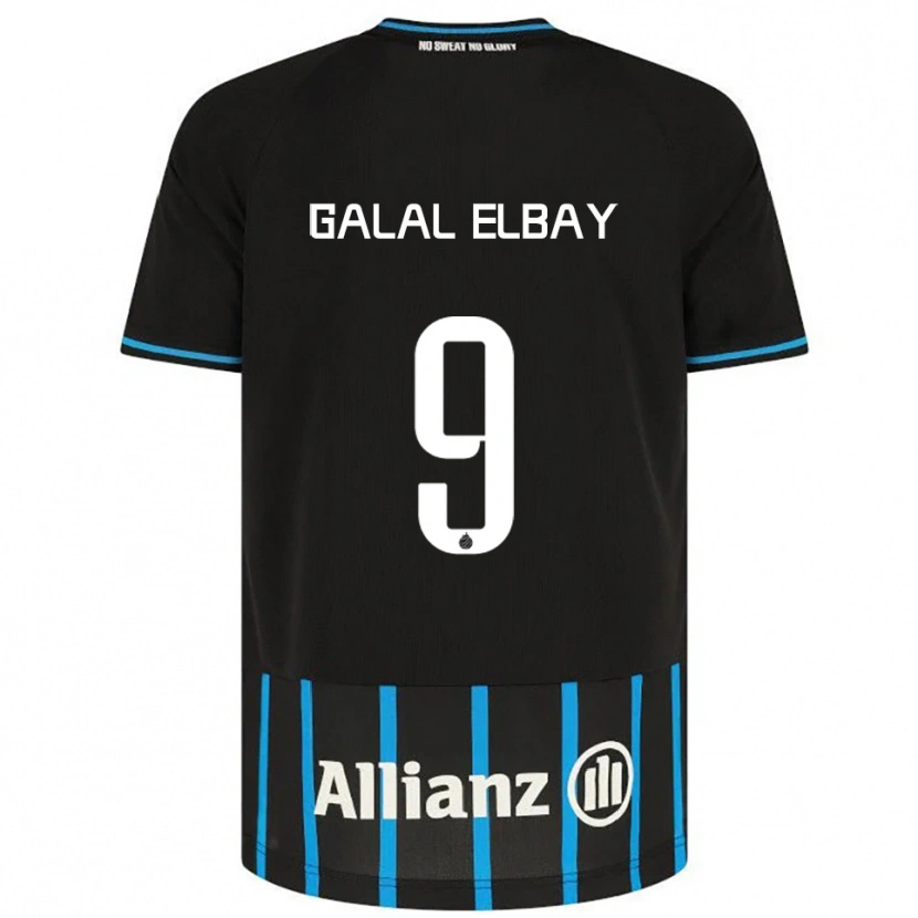 Danxen Men Mohamed Galal Elbay #9 Black Blue Home Jersey 2025/26 T-Shirt