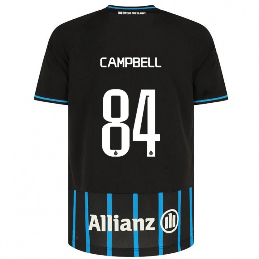 Danxen Men Shandre Campbell #84 Black Blue Home Jersey 2025/26 T-Shirt