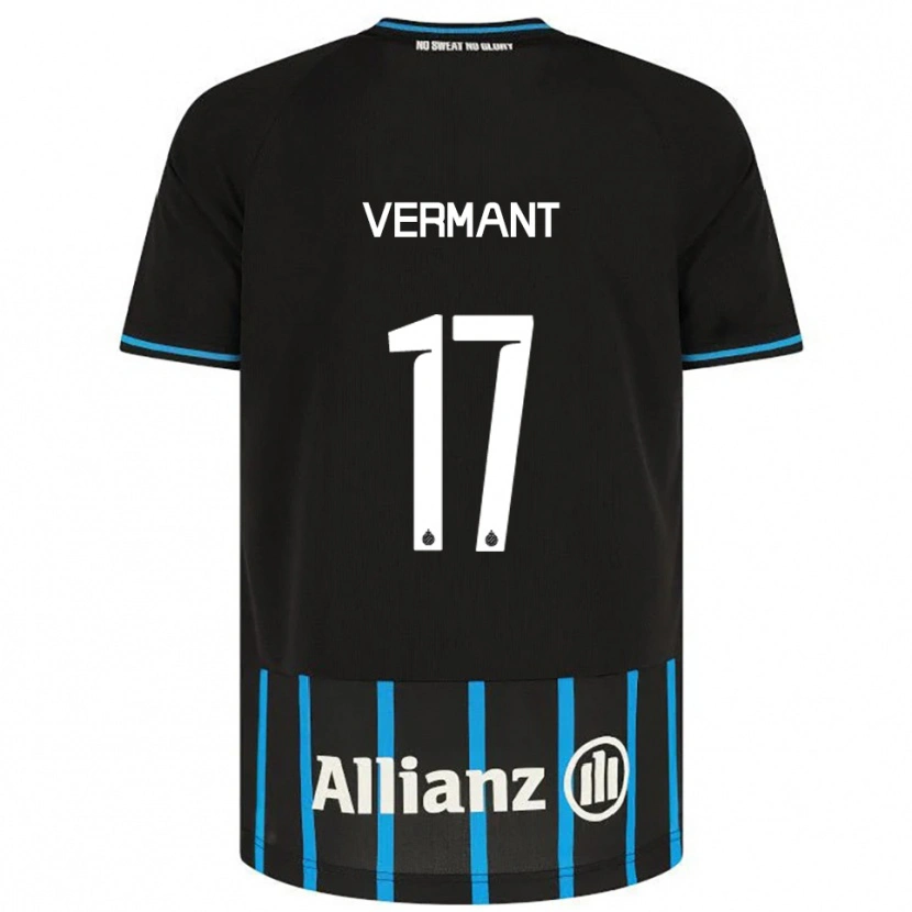 Danxen Men Romeo Vermant #17 Black Blue Home Jersey 2025/26 T-Shirt