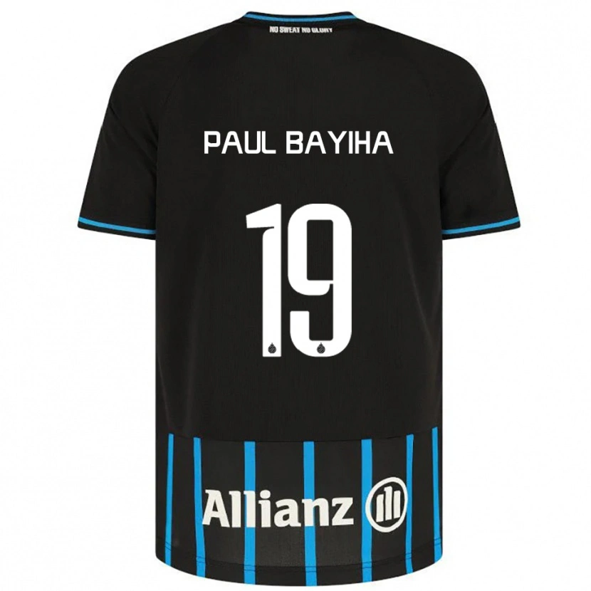 Danxen Men Jean-Paul Bayiha #19 Black Blue Home Jersey 2025/26 T-Shirt