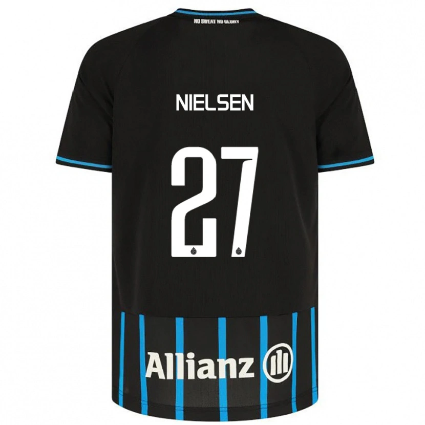 Danxen Men Casper Nielsen #27 Black Blue Home Jersey 2025/26 T-Shirt