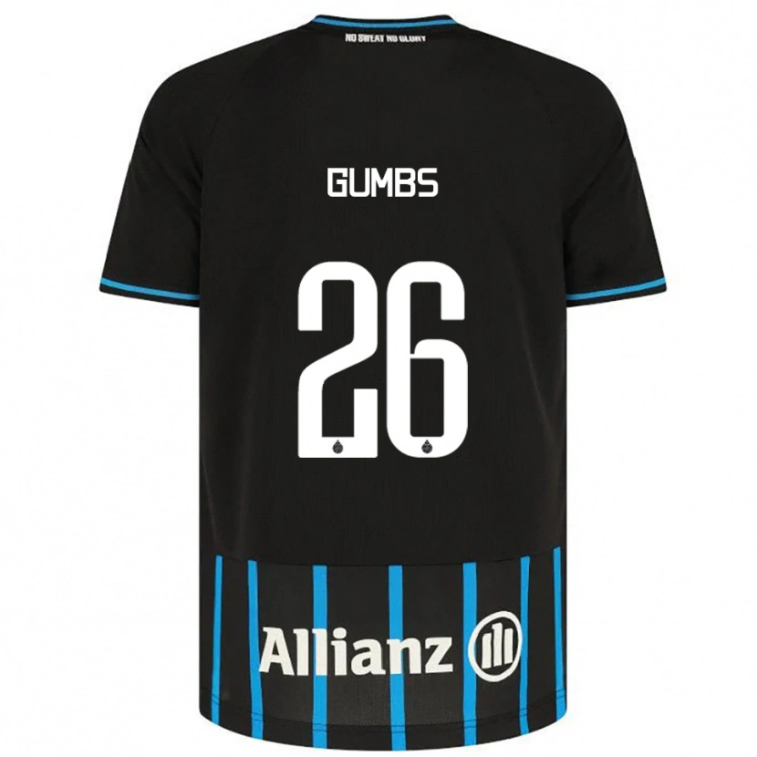 Danxen Men Aisse Gumbs #26 Black Blue Home Jersey 2025/26 T-Shirt