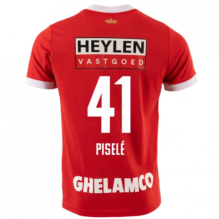 Danxen Men Lowie Piselé #41 Red White Home Jersey 2025/26 T-Shirt
