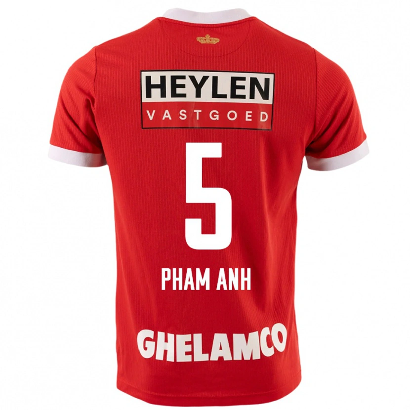 Danxen Men Khoi Pham Anh #5 Red White Home Jersey 2025/26 T-Shirt