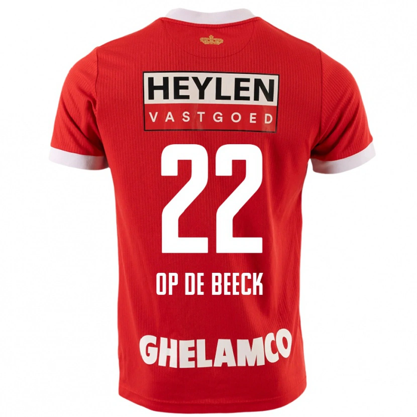 Danxen Men Gregg Op De Beeck #22 Red White Home Jersey 2025/26 T-Shirt