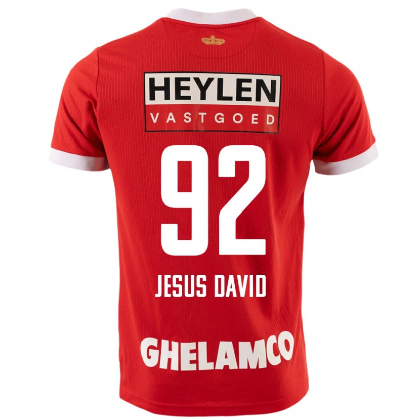 Danxen Men Gabriel Jesus David #92 Red White Home Jersey 2025/26 T-Shirt