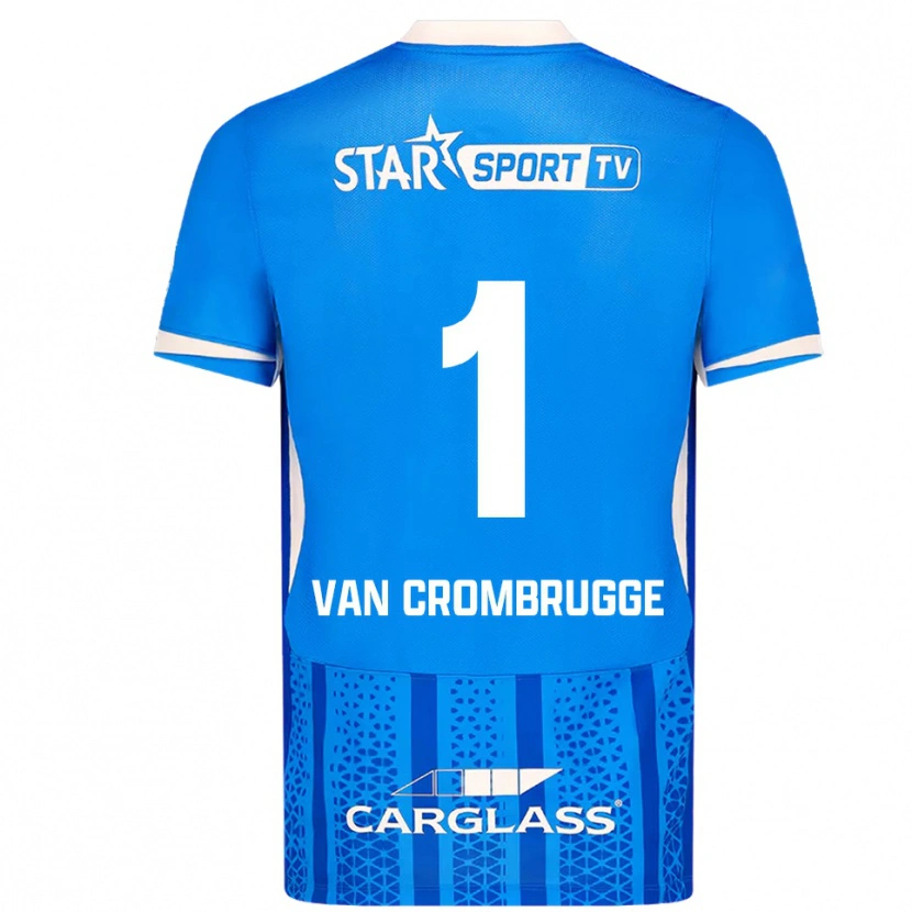 Danxen Men Hendrik Van Crombrugge #1 Blue White Home Jersey 2025/26 T-Shirt