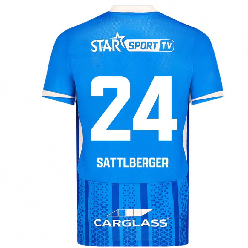 Danxen Men Nikolas Sattlberger #24 Blue White Home Jersey 2025/26 T-Shirt