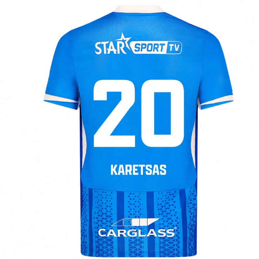 Danxen Men Konstantinos Karetsas #20 Blue White Home Jersey 2025/26 T-Shirt