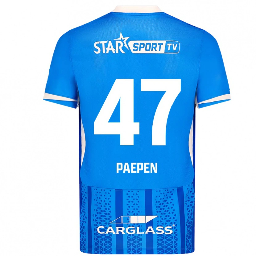 Danxen Men Sam Paepen #47 Blue White Home Jersey 2025/26 T-Shirt