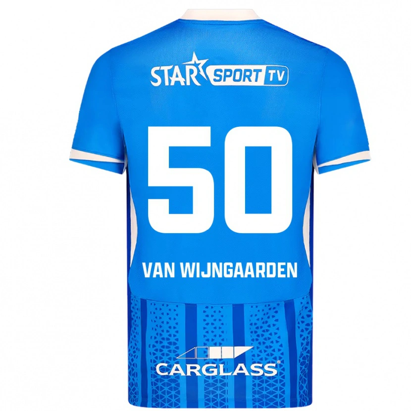 Danxen Men Maren Van Wijngaarden #50 Blue White Home Jersey 2025/26 T-Shirt