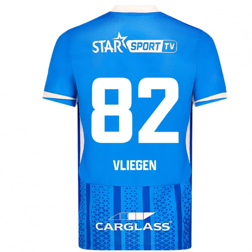 Danxen Men Olivier Vliegen #82 Blue White Home Jersey 2025/26 T-Shirt