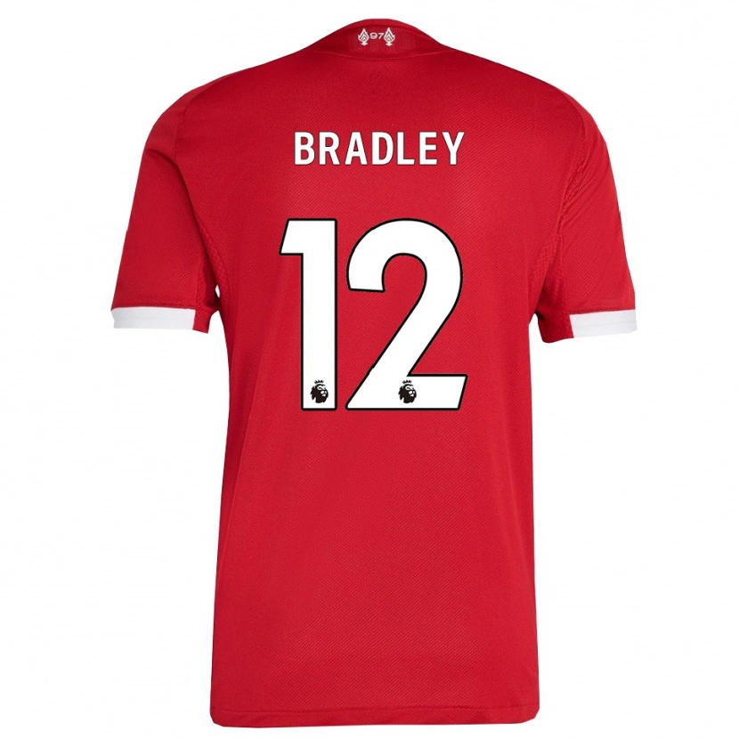 Danxen Men Conor Bradley #12 Red White Home Jersey 2025/26 T-Shirt