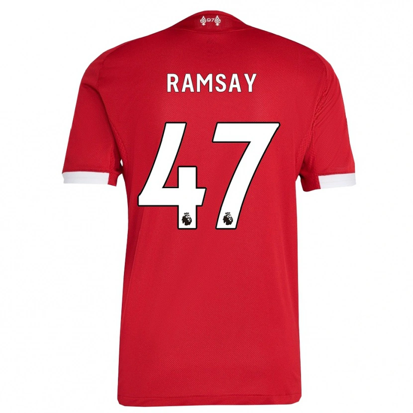 Danxen Men Calvin Ramsay #47 Red White Home Jersey 2025/26 T-Shirt