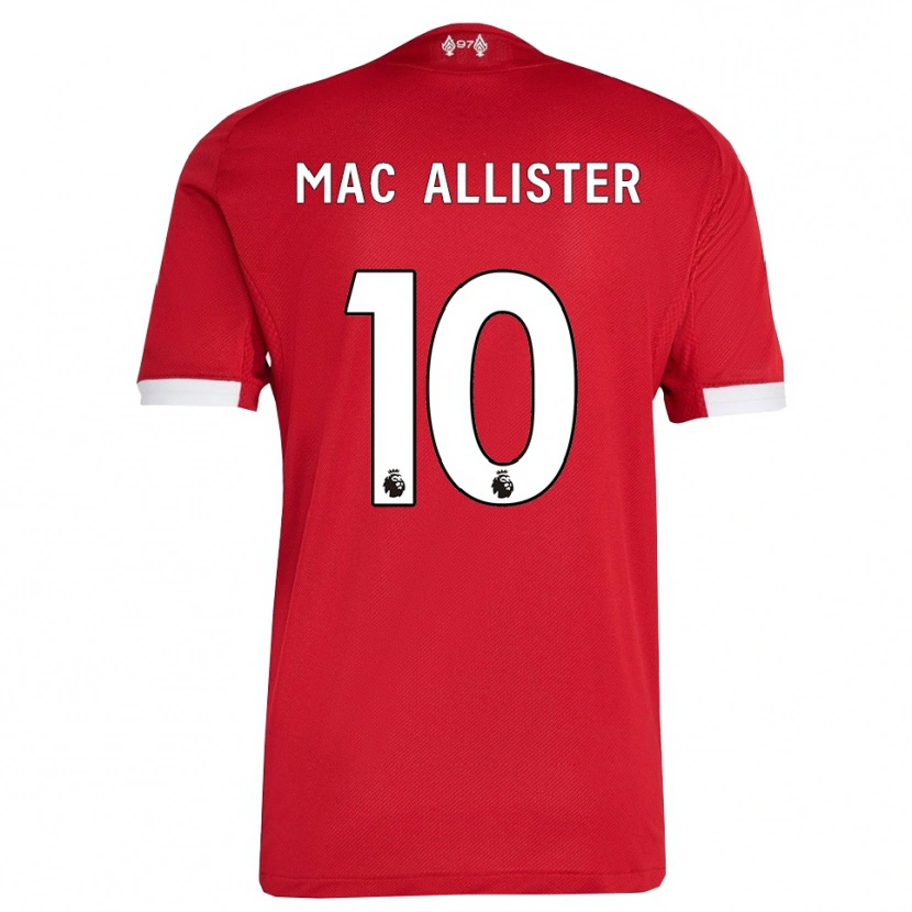 Danxen Men Alexis Mac Allister #10 Red White Home Jersey 2025/26 T-Shirt