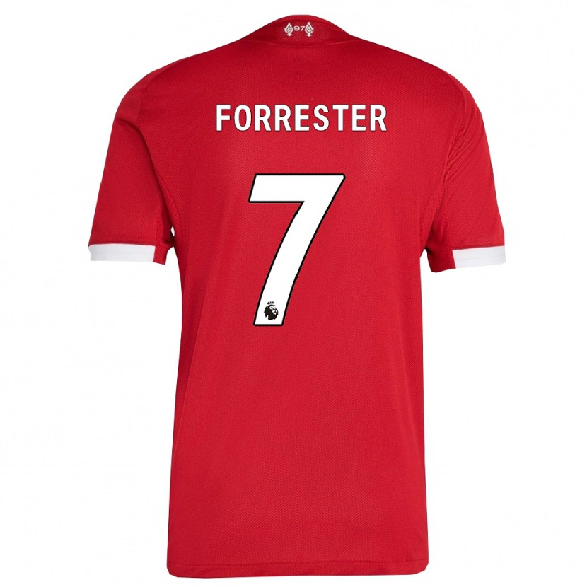 Danxen Men La'more Forrester #7 Red White Home Jersey 2025/26 T-Shirt