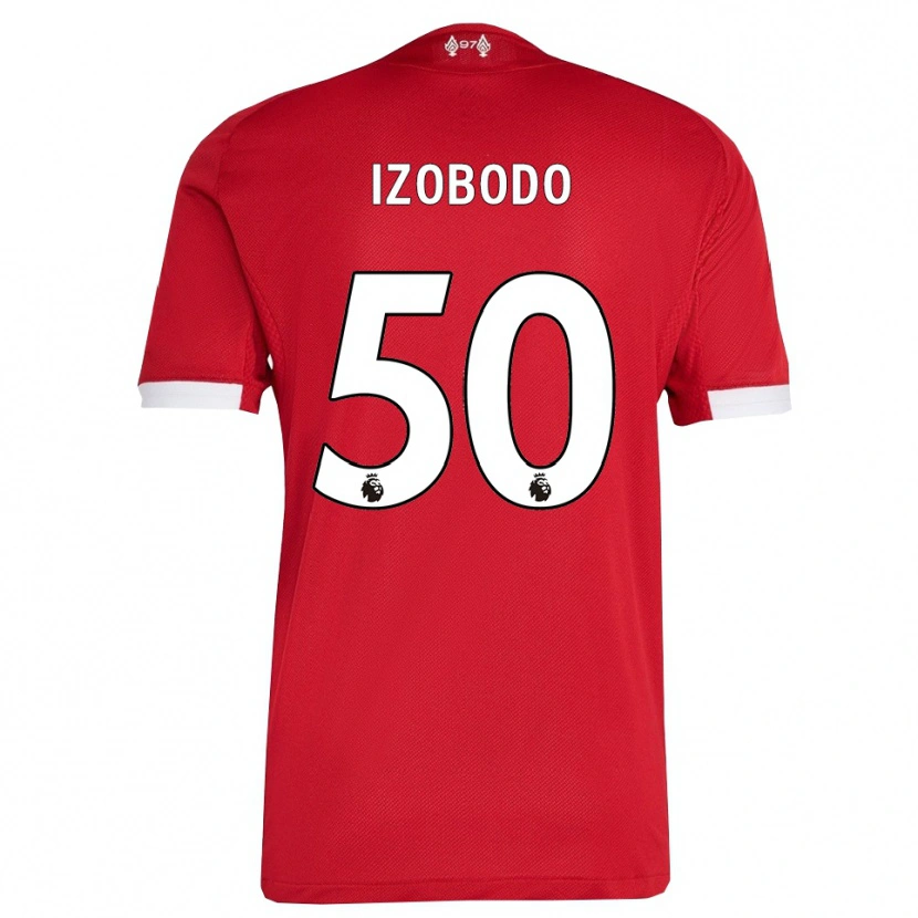 Danxen Men Elijah Izobodo John #50 Red White Home Jersey 2025/26 T-Shirt