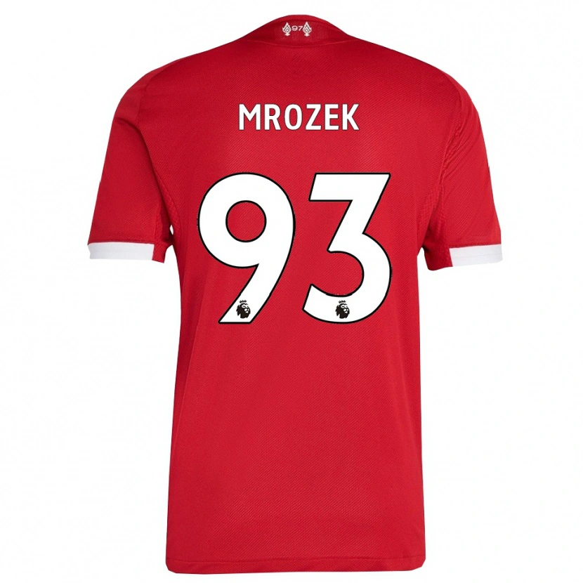 Danxen Men Fabian Mrozek #93 Red White Home Jersey 2025/26 T-Shirt