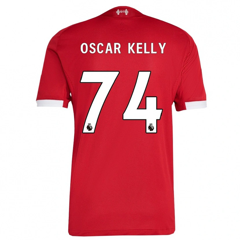 Danxen Men Oscar Kelly #74 Red White Home Jersey 2025/26 T-Shirt