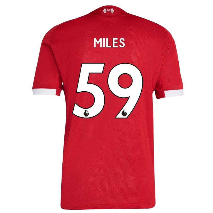 Danxen Men Terence Miles #59 Red White Home Jersey 2025/26 T-Shirt