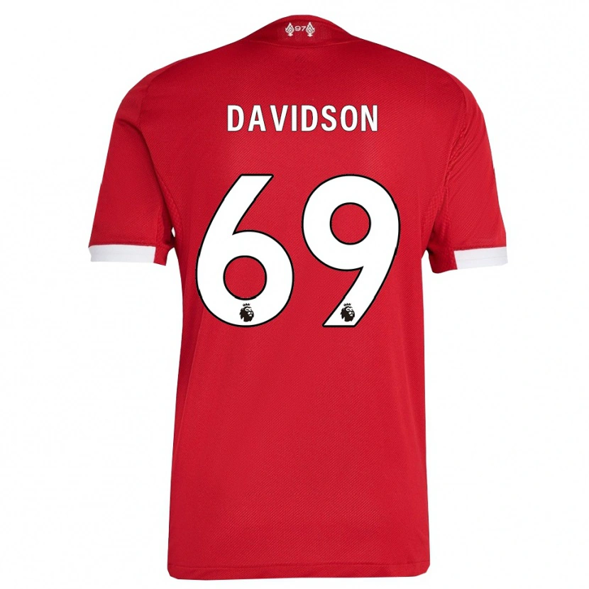 Danxen Men Josh Davidson #69 Red White Home Jersey 2025/26 T-Shirt