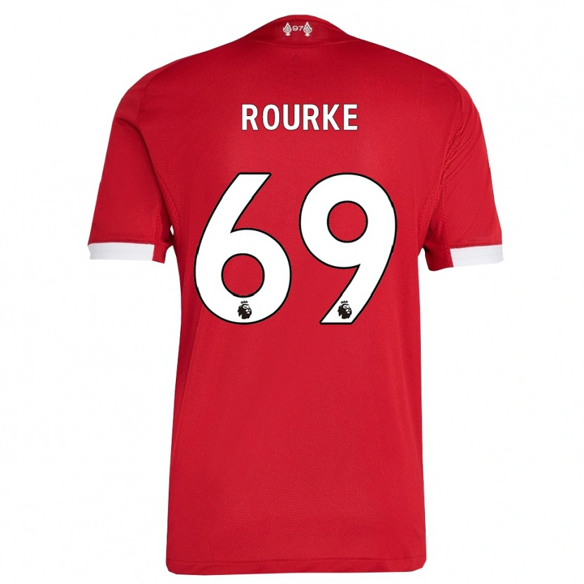 Danxen Men Fidel O'rourke #69 Red White Home Jersey 2025/26 T-Shirt