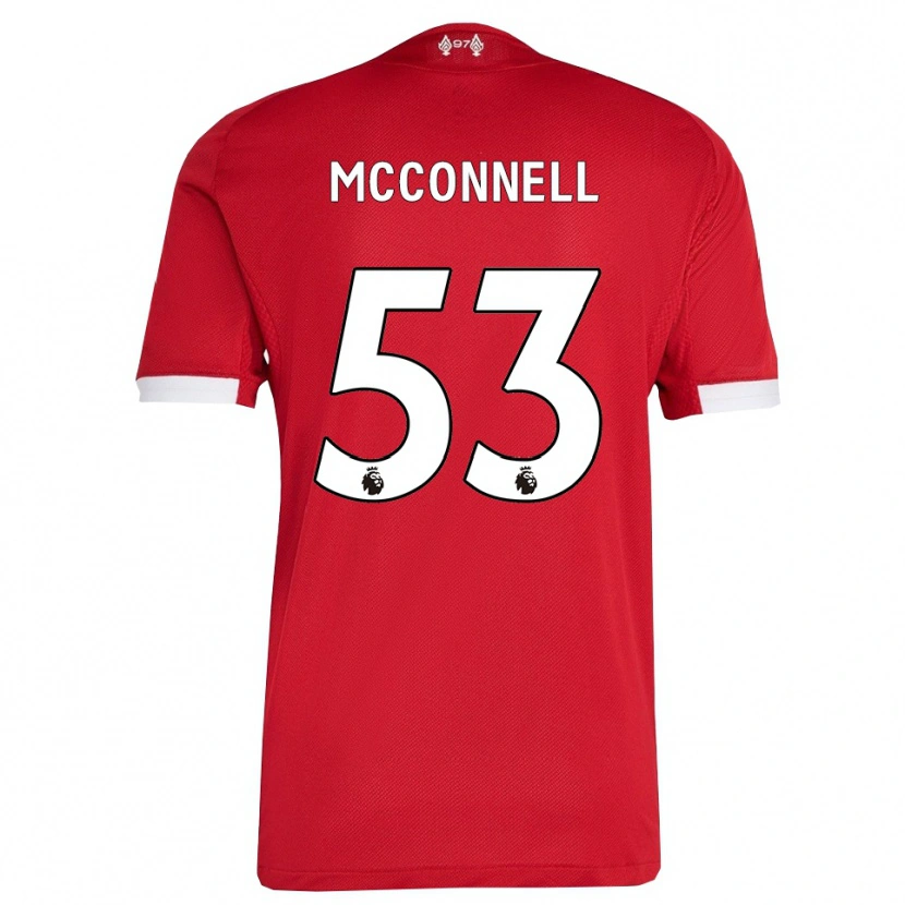 Danxen Men James Mcconnell #53 Red White Home Jersey 2025/26 T-Shirt