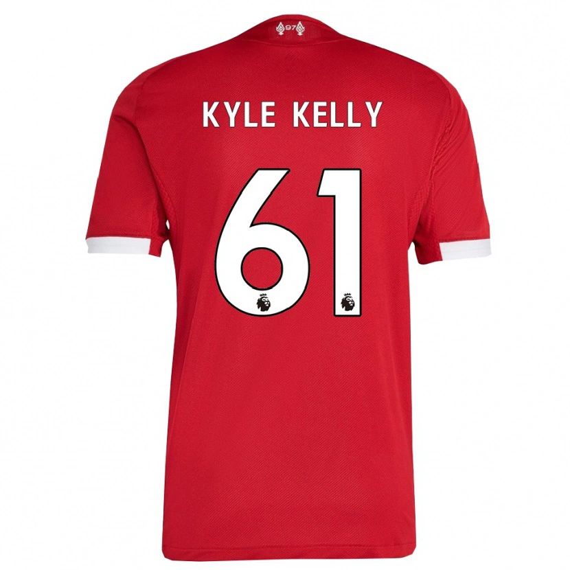 Danxen Men Kyle Kelly #61 Red White Home Jersey 2025/26 T-Shirt