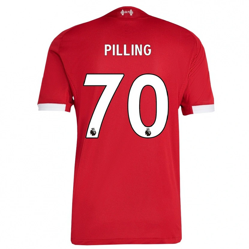 Danxen Men Tommy Pilling #70 Red White Home Jersey 2025/26 T-Shirt
