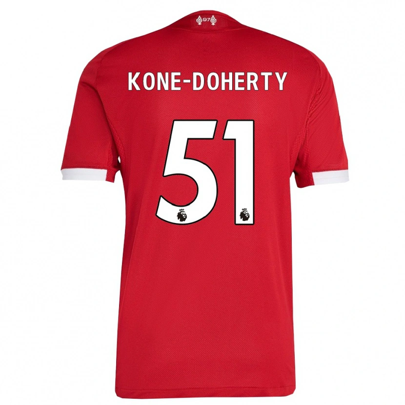 Danxen Men Trent Kone-Doherty #51 Red White Home Jersey 2025/26 T-Shirt