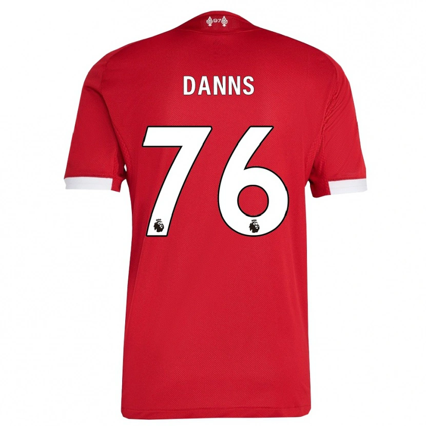Danxen Men Jayden Danns #76 Red White Home Jersey 2025/26 T-Shirt