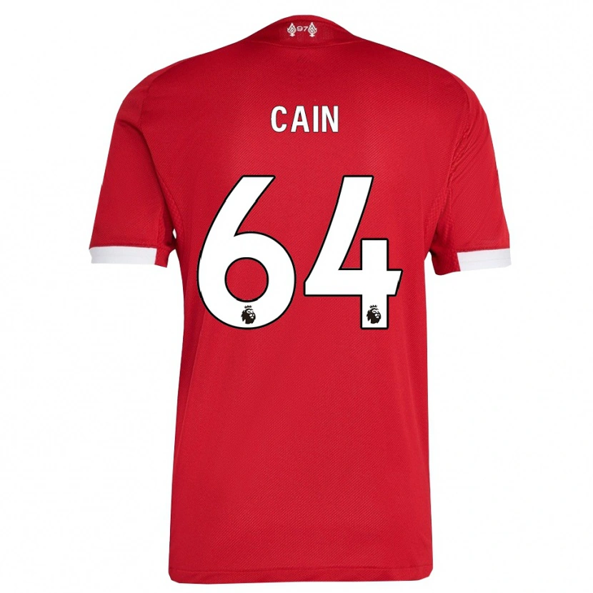 Danxen Men Jake Cain #64 Red White Home Jersey 2025/26 T-Shirt