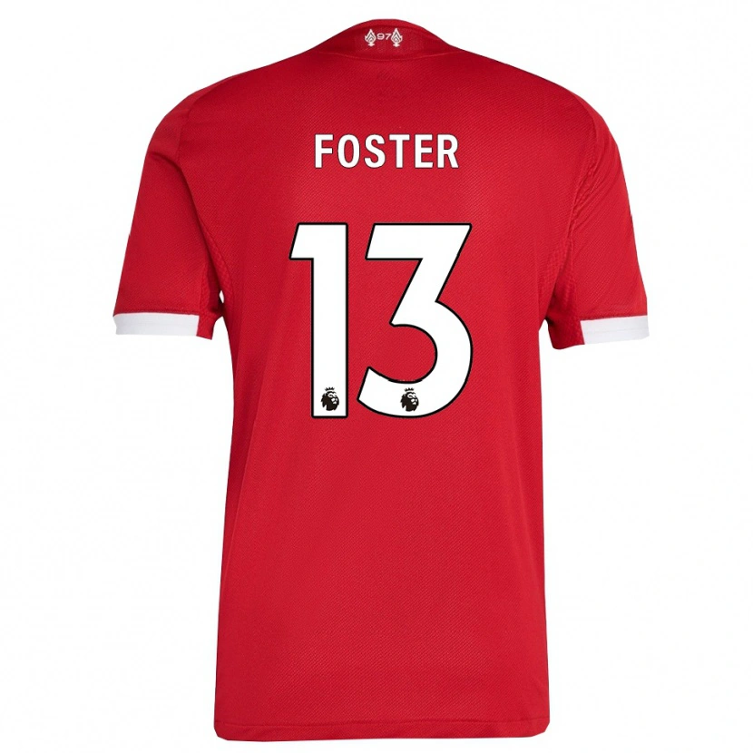 Danxen Men Rylee Foster #13 Red White Home Jersey 2025/26 T-Shirt