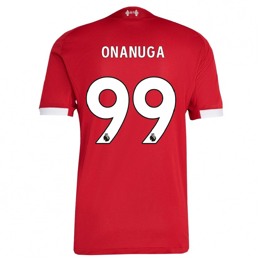 Danxen Men Fola Onanuga #99 Red White Home Jersey 2025/26 T-Shirt