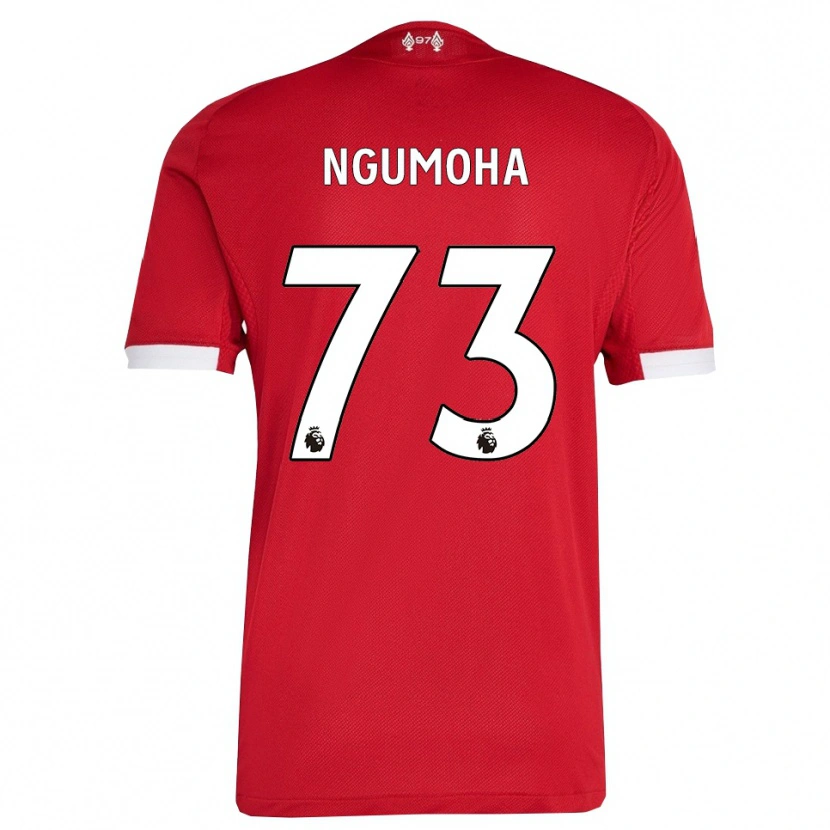 Danxen Men Rio Ngumoha #73 Red White Home Jersey 2025/26 T-Shirt