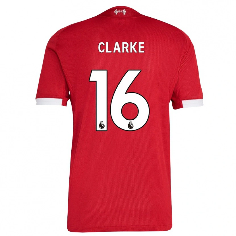 Danxen Men Lucas Clarke #16 Red White Home Jersey 2025/26 T-Shirt