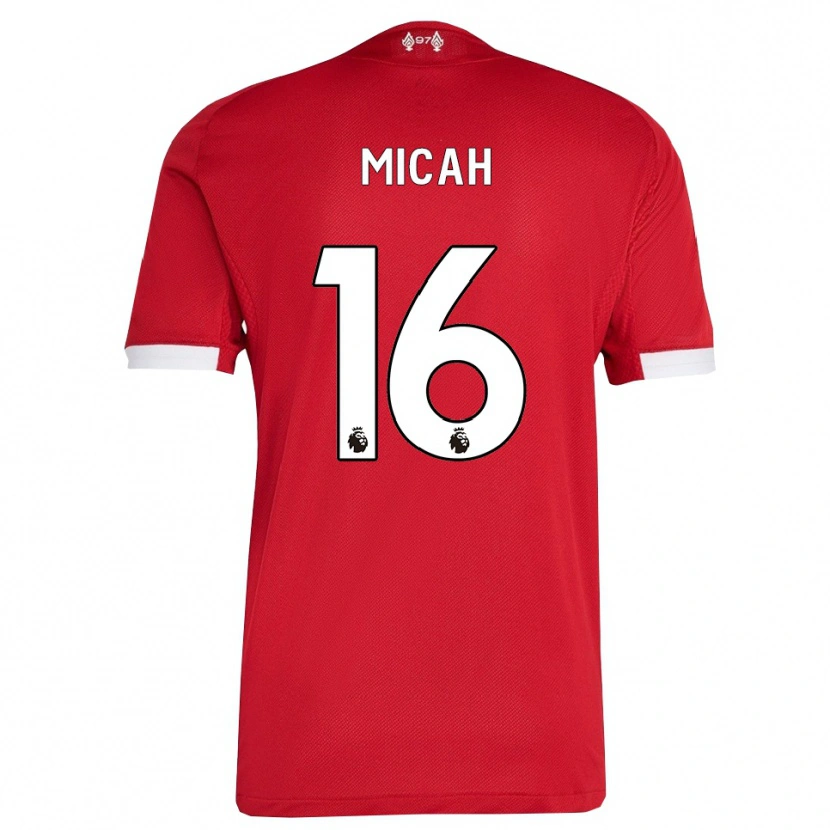 Danxen Men Teagan Micah #16 Red White Home Jersey 2025/26 T-Shirt