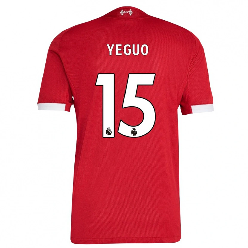 Danxen Men Aiden Yeguo #15 Red White Home Jersey 2025/26 T-Shirt