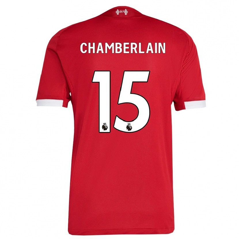 Danxen Men Alex Oxlade Chamberlain #15 Red White Home Jersey 2025/26 T-Shirt