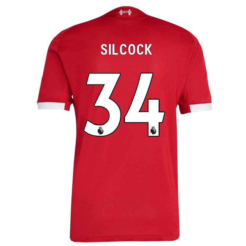 Danxen Men Hannah Silcock #34 Red White Home Jersey 2025/26 T-Shirt