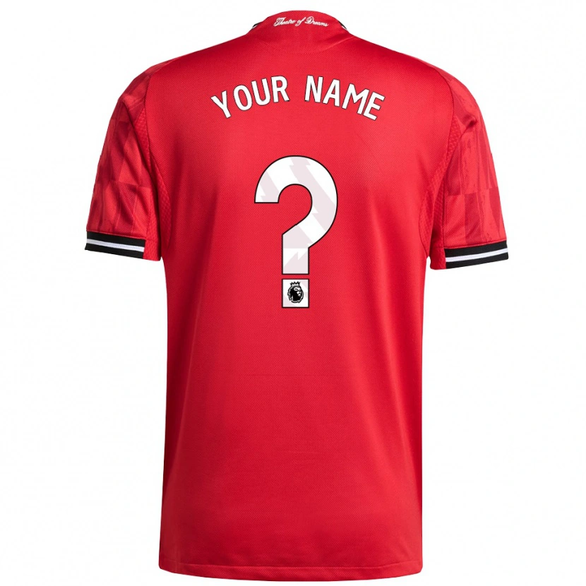Danxen Men Your Name #0 Red Black White Home Jersey 2025/26 T-Shirt