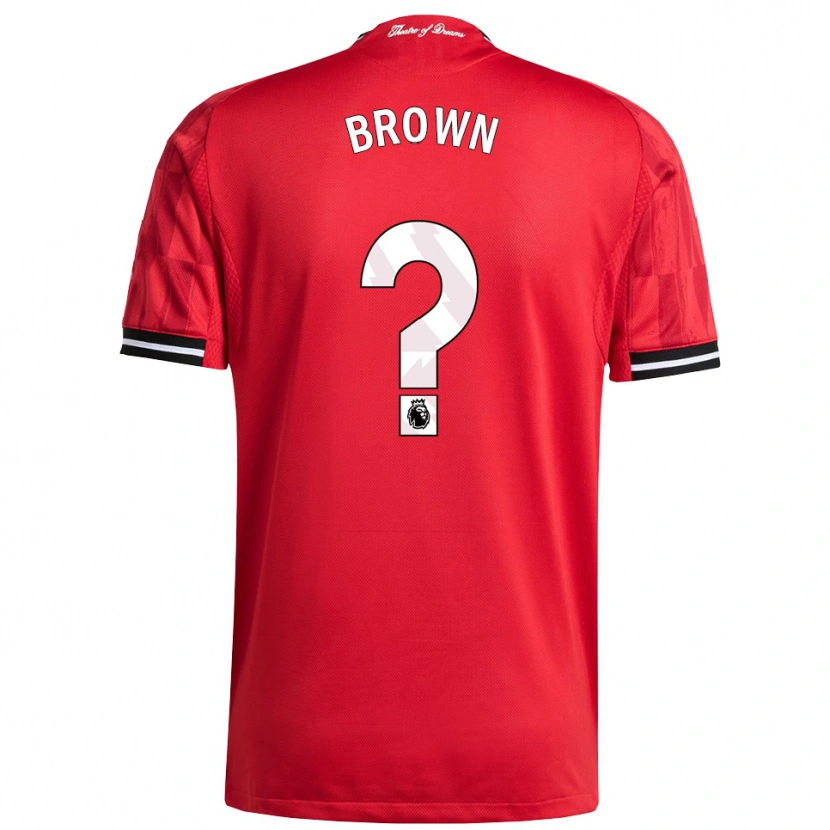 Danxen Men Nathaniel-Junior Brown #0 Red Black White Home Jersey 2025/26 T-Shirt