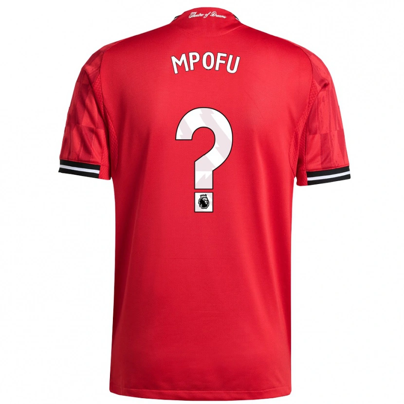 Danxen Men Camron Mpofu #0 Red Black White Home Jersey 2025/26 T-Shirt