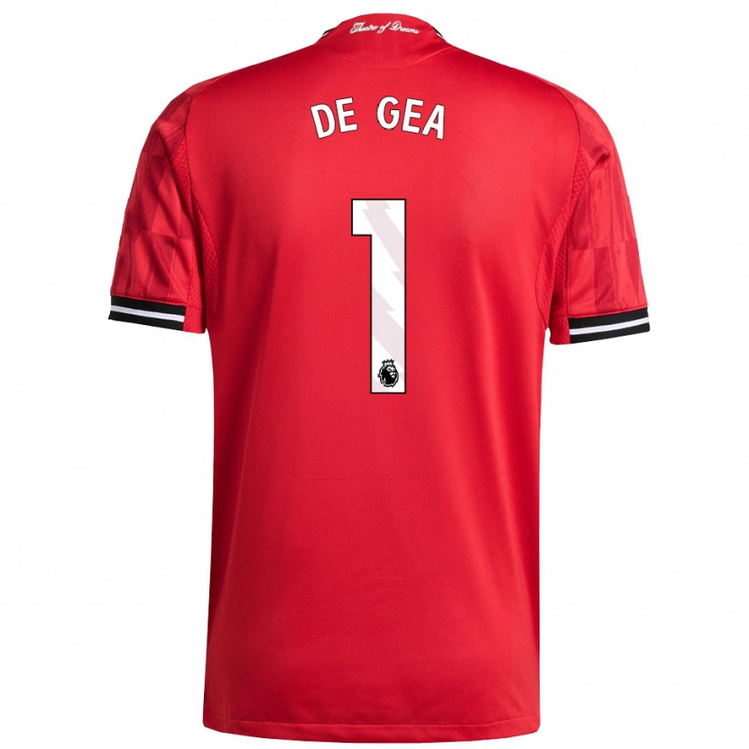 Danxen Men David De Gea #1 Red Black White Home Jersey 2025/26 T-Shirt