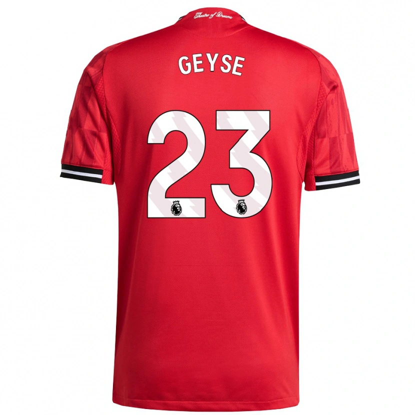 Danxen Men Geyse Da Silva Ferreira #23 Red Black White Home Jersey 2025/26 T-Shirt