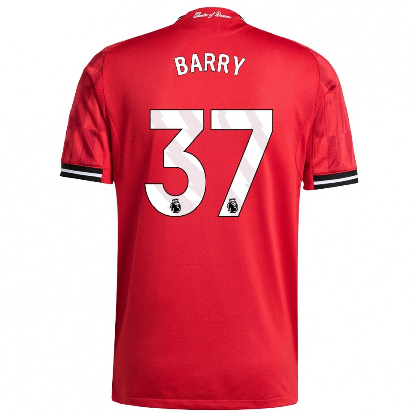 Danxen Men Keira Barry #37 Red Black White Home Jersey 2025/26 T-Shirt
