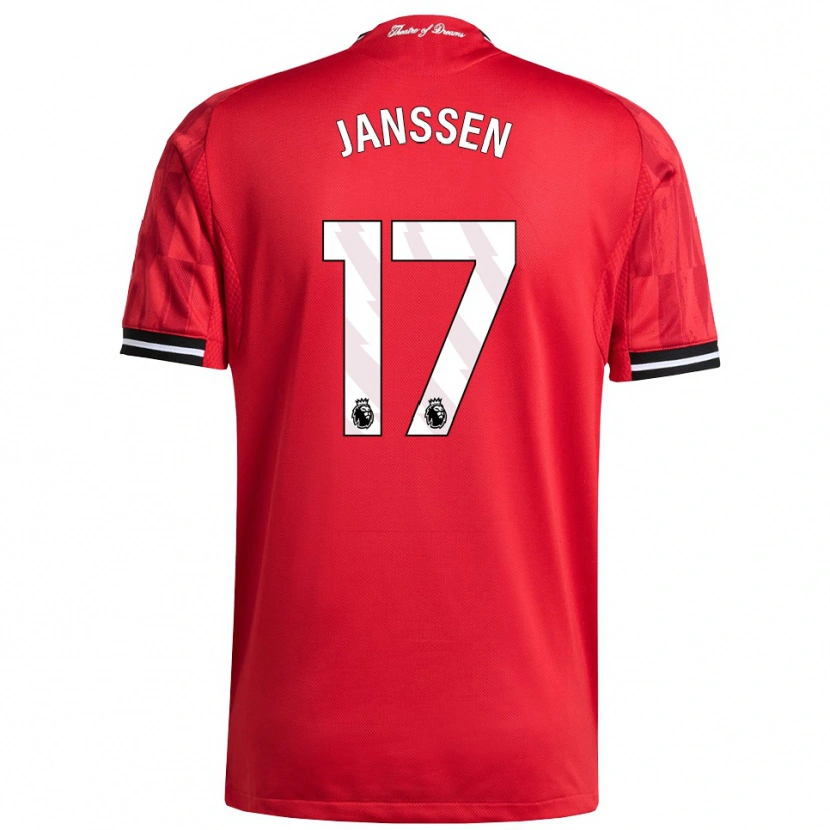 Danxen Men Dominique Janssen #17 Red Black White Home Jersey 2025/26 T-Shirt