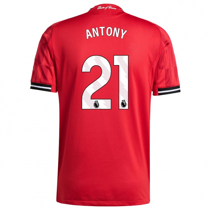 Danxen Men Antony #21 Red Black White Home Jersey 2025/26 T-Shirt